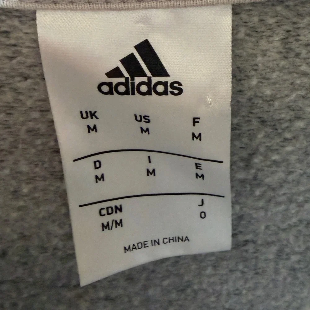 Adidas Men's Crossup Pullover Hoodie‎ size Medium Heather Gray
